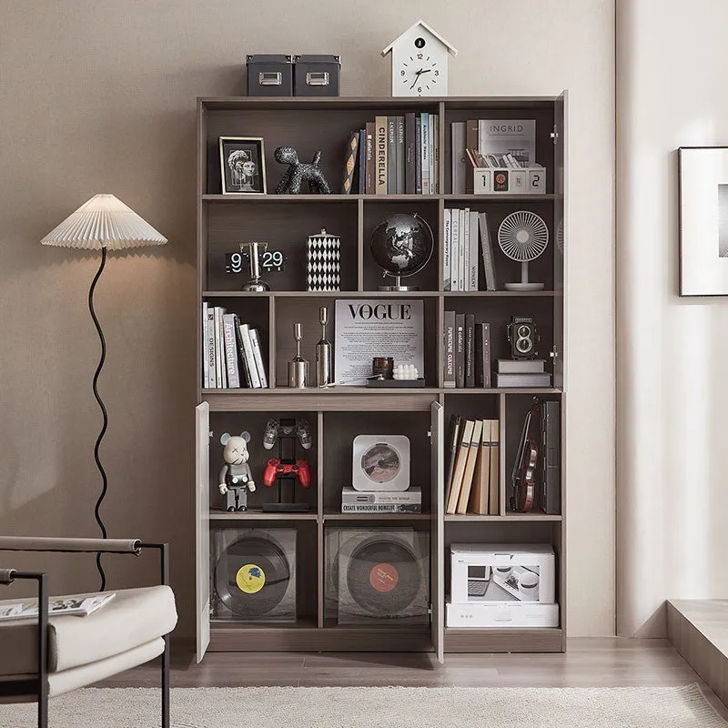 Cappuccino Taupe Cabinet Bookshelf