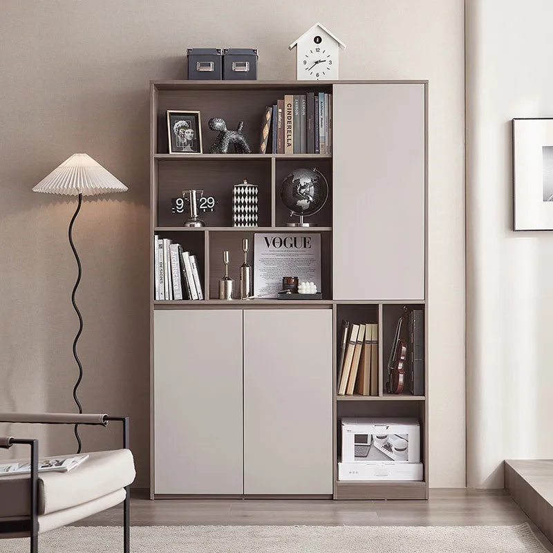 Cappuccino Taupe Cabinet Bookshelf