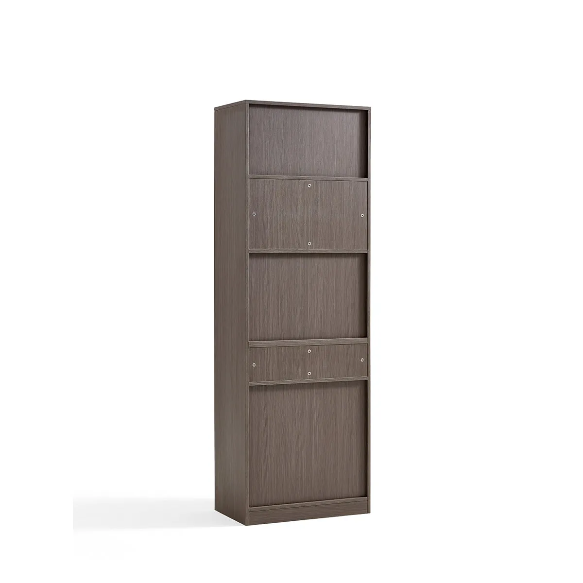 Cappuccino Taupe Cabinet Bookshelf