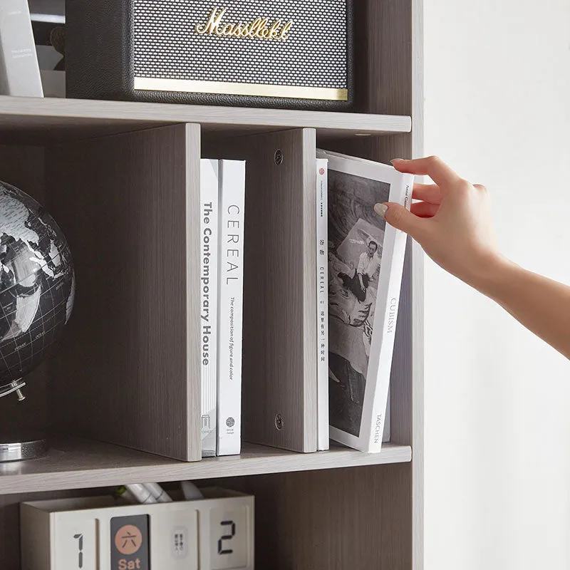 Cappuccino Taupe Cabinet Bookshelf