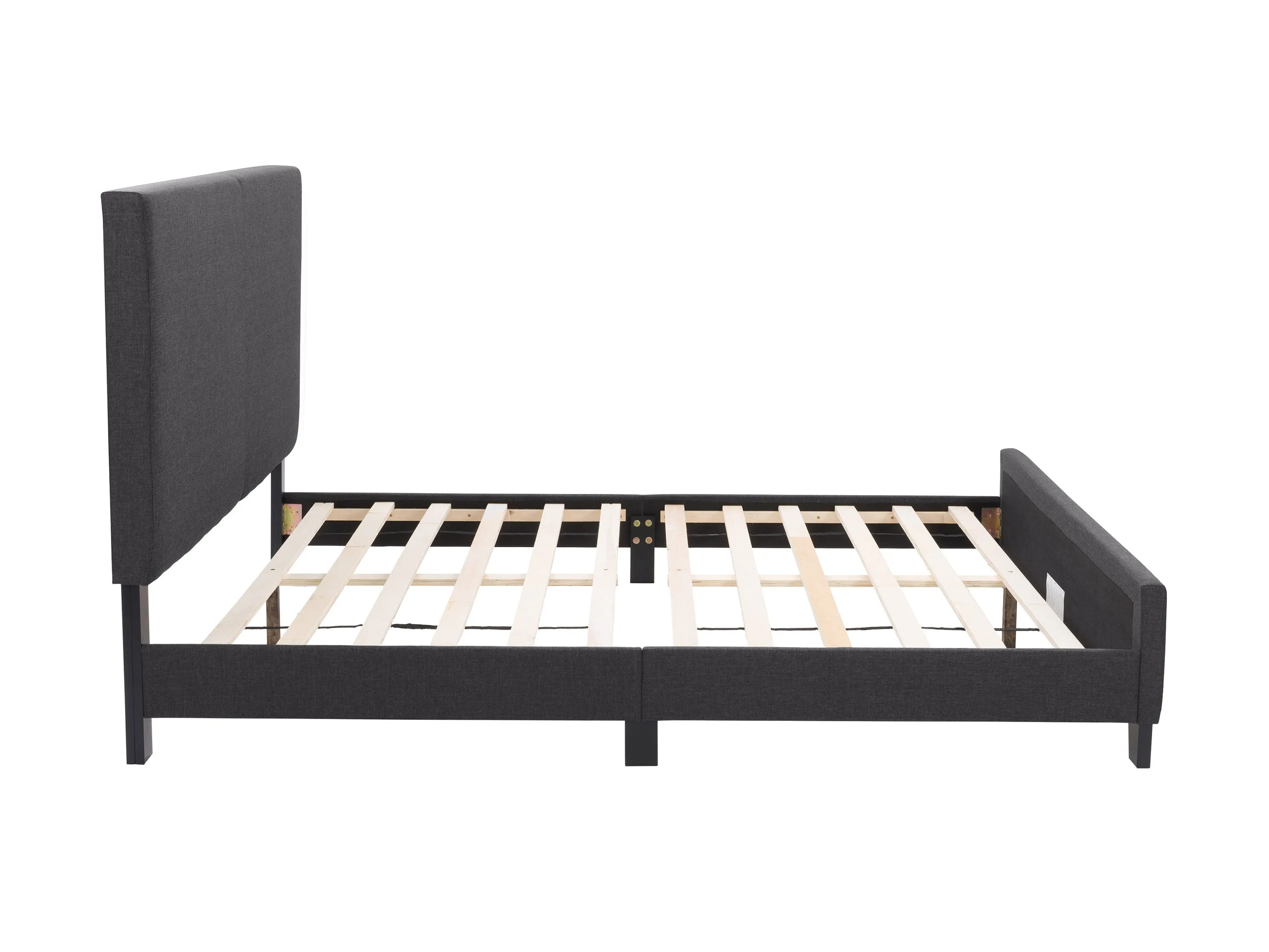 Charcoal Contemporary Queen Bed