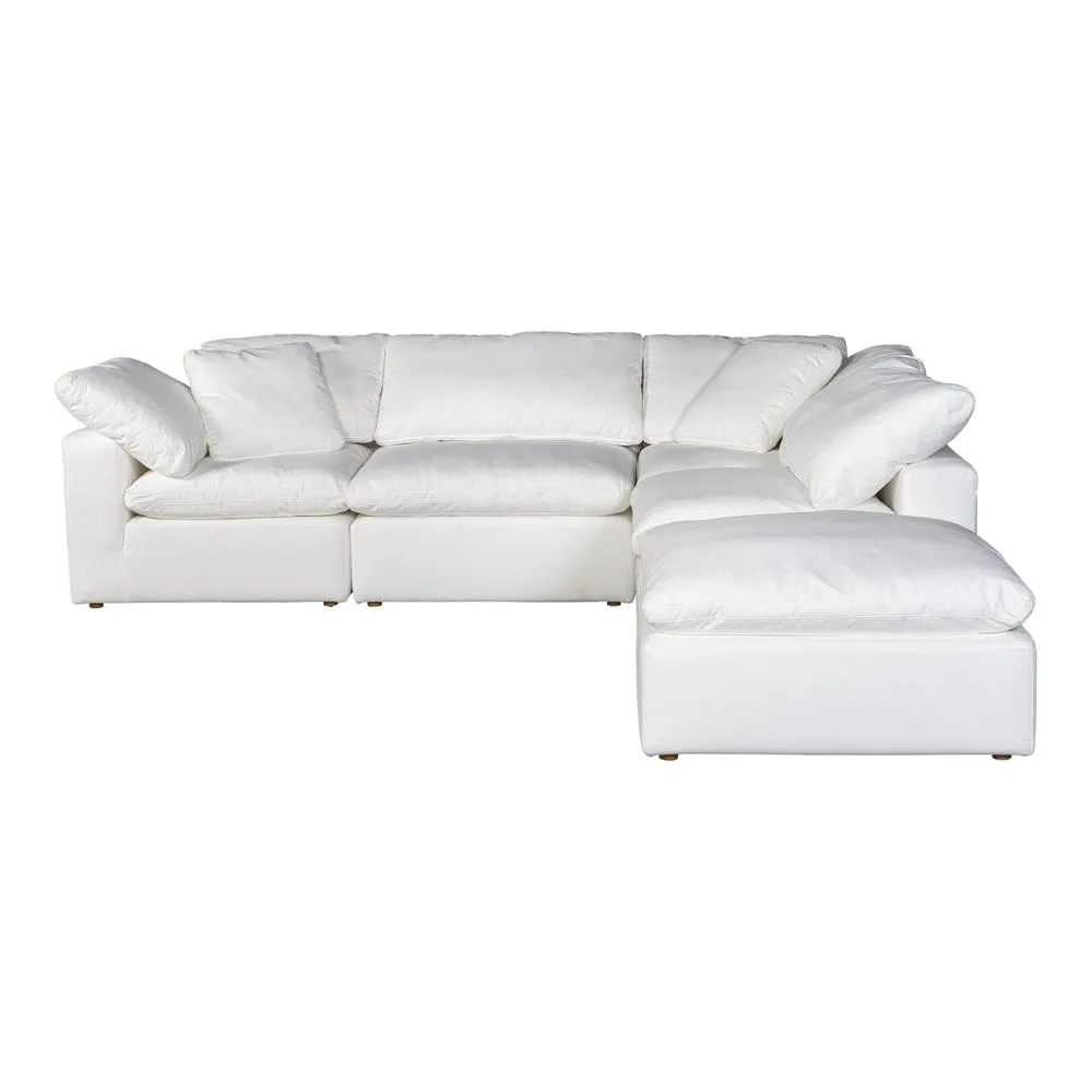 Condo Dream Four Seater Modular Sectional Livesmart Fabric Cream