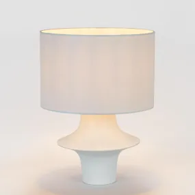 Contemporary White Resin Table Lamp