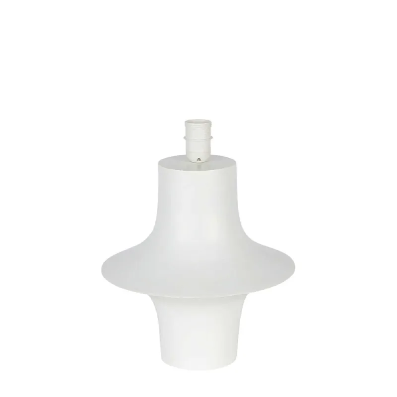 Contemporary White Resin Table Lamp