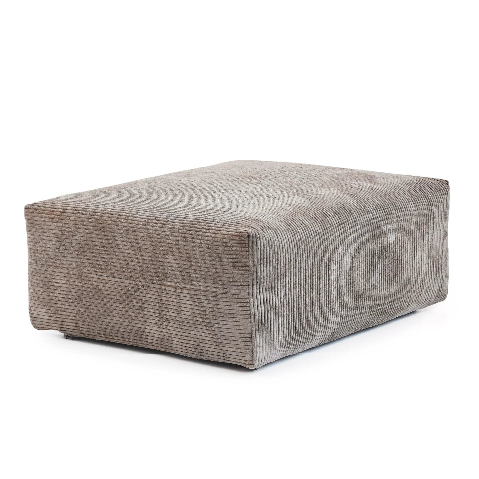 Corduroy  Ottoman- Light Brown