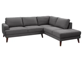 Dark Grey Right Facing Sectional Couch