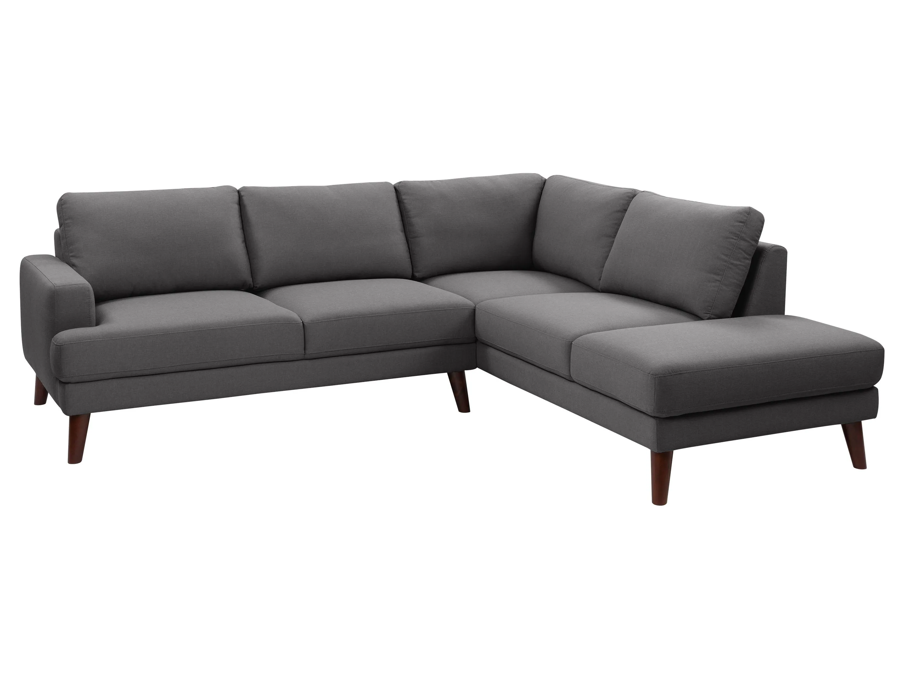 Dark Grey Right Facing Sectional Couch