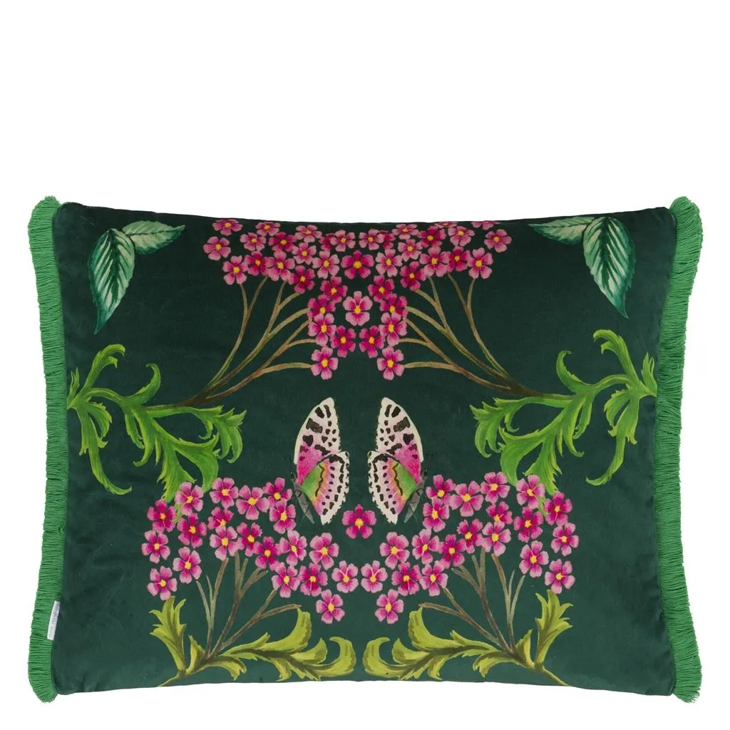 Designers Guild Eleonora Velours Viridian Decorative Pillow