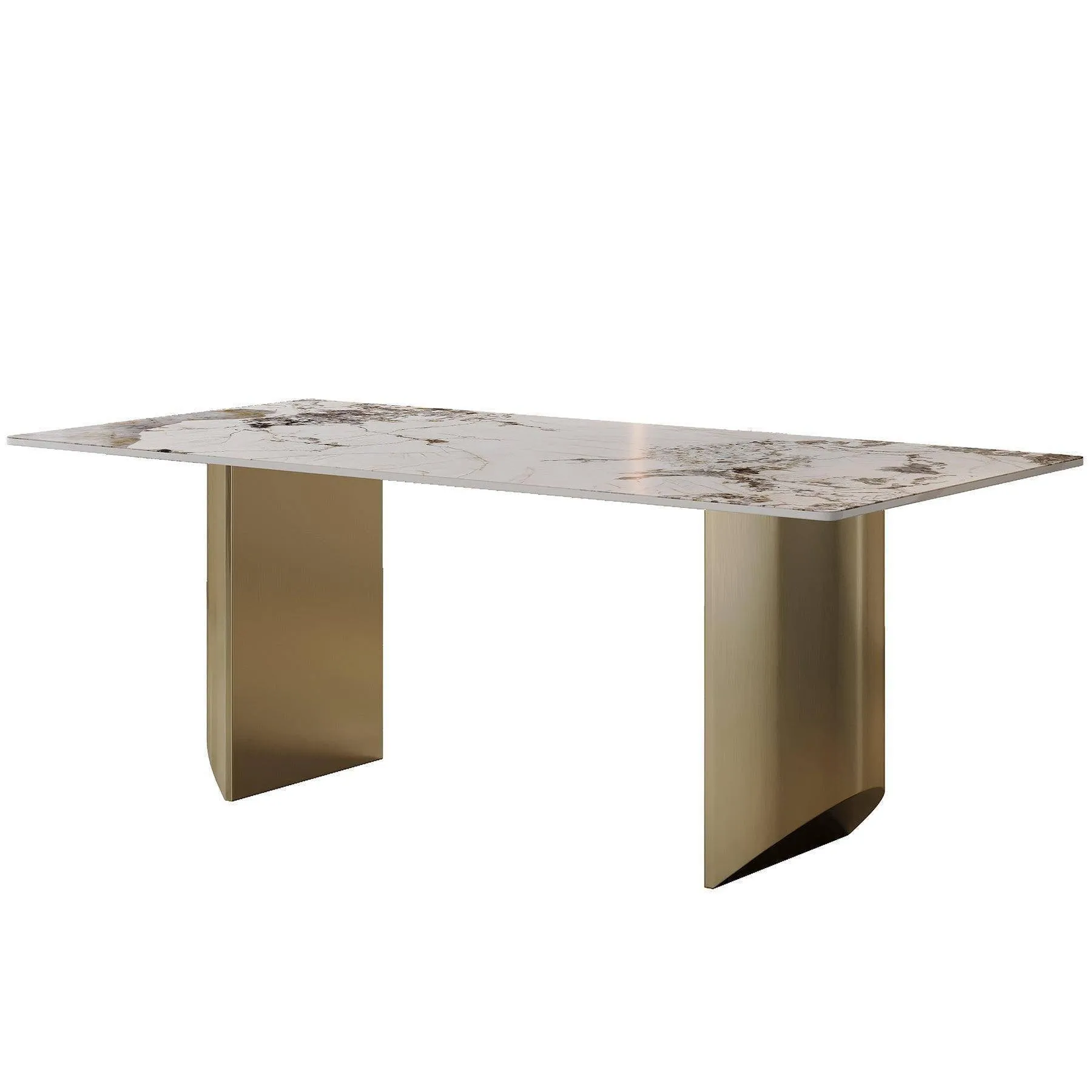 Dining Table 6-8 Seater Luxury Marble Table Work Desk-Q35