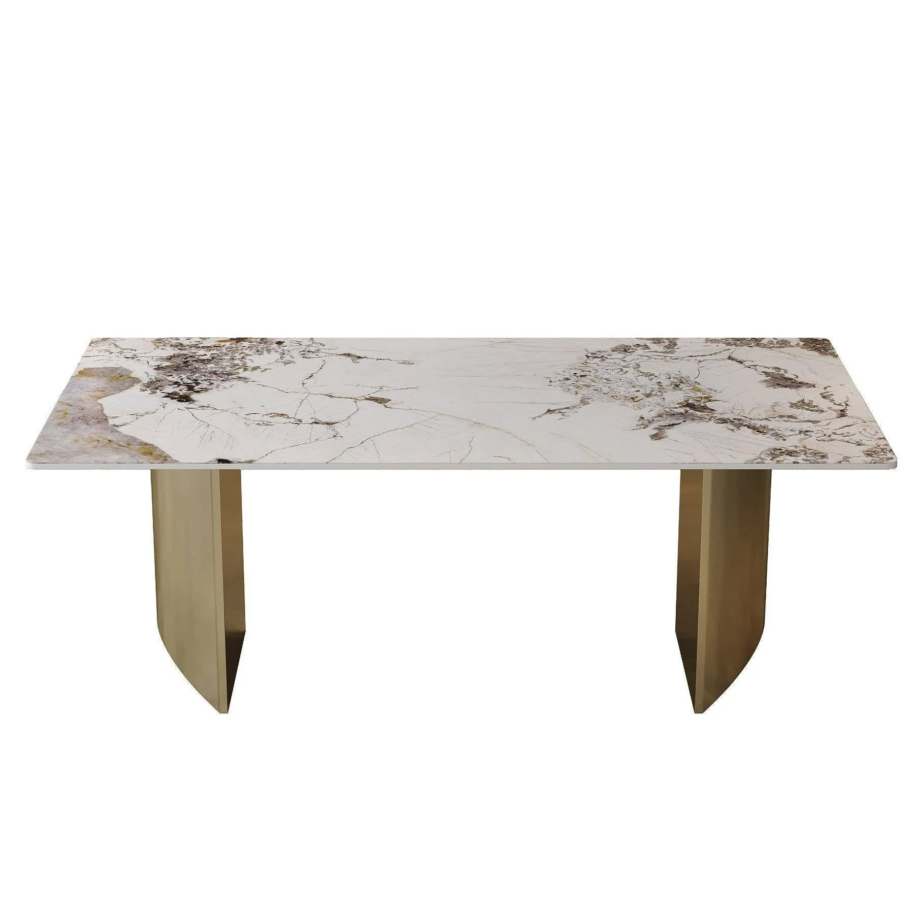 Dining Table 6-8 Seater Luxury Marble Table Work Desk-Q35