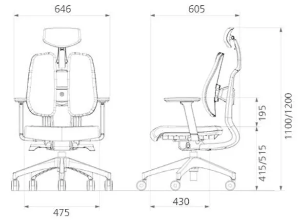 Duotex Collection Office Ergonomic Chair