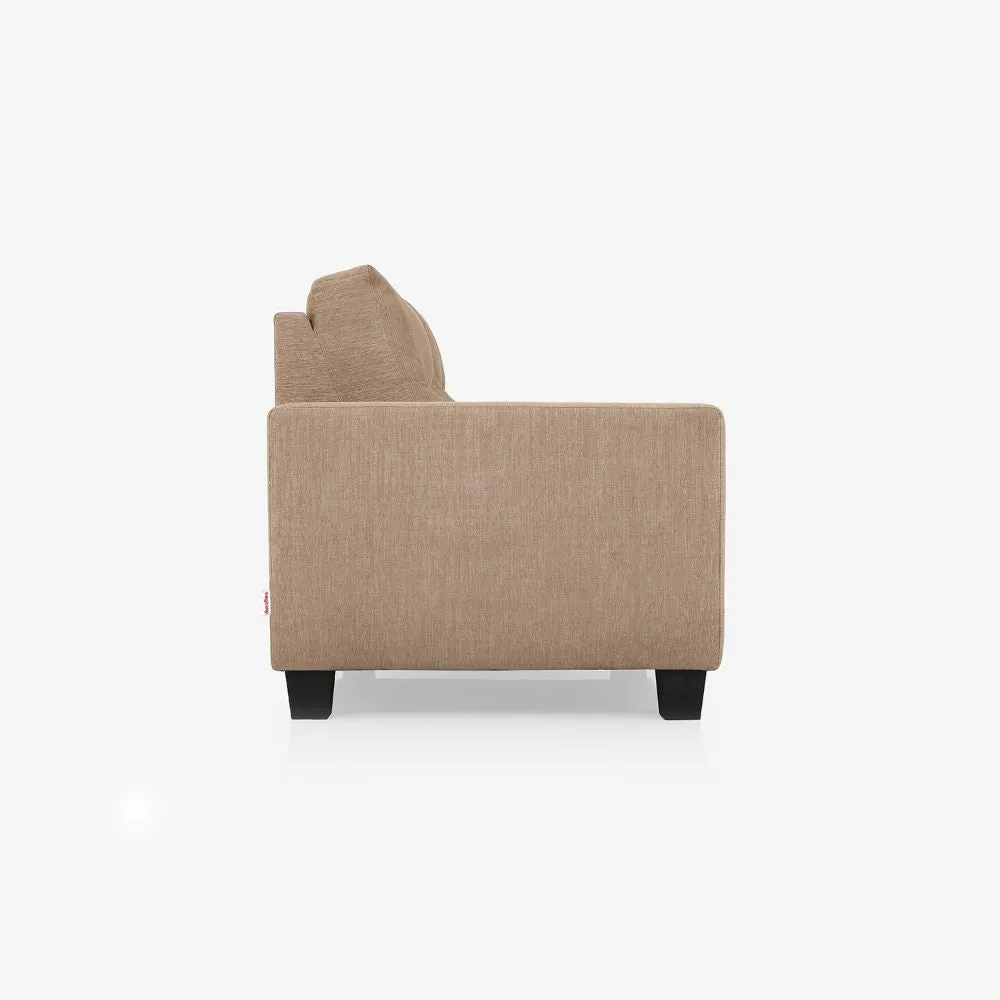 Ease Brown Fabric 2 Seater Sofa