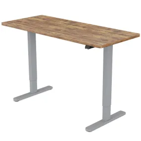 Electric Sit-Stand Desk, 140x60cm, 72-118cm, Oak/Silver, Fortia