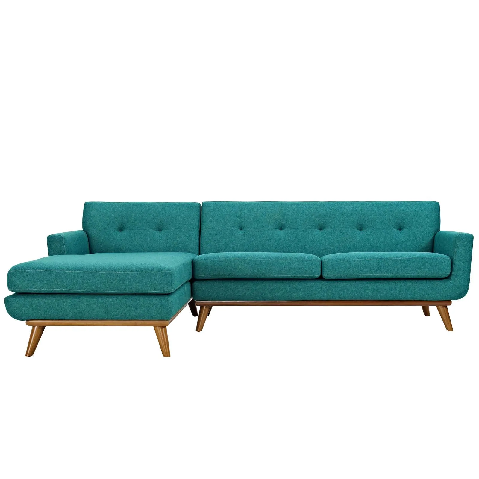 Engage Left-Facing Upholstered Fabric Sectional Sofa