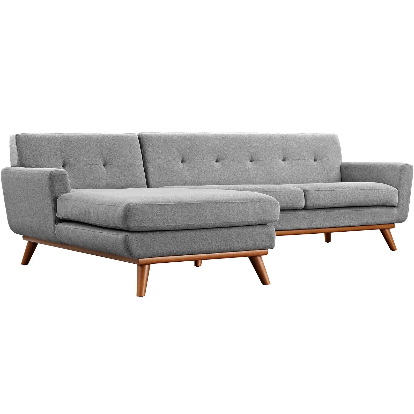 Engage Left-Facing Upholstered Fabric Sectional Sofa