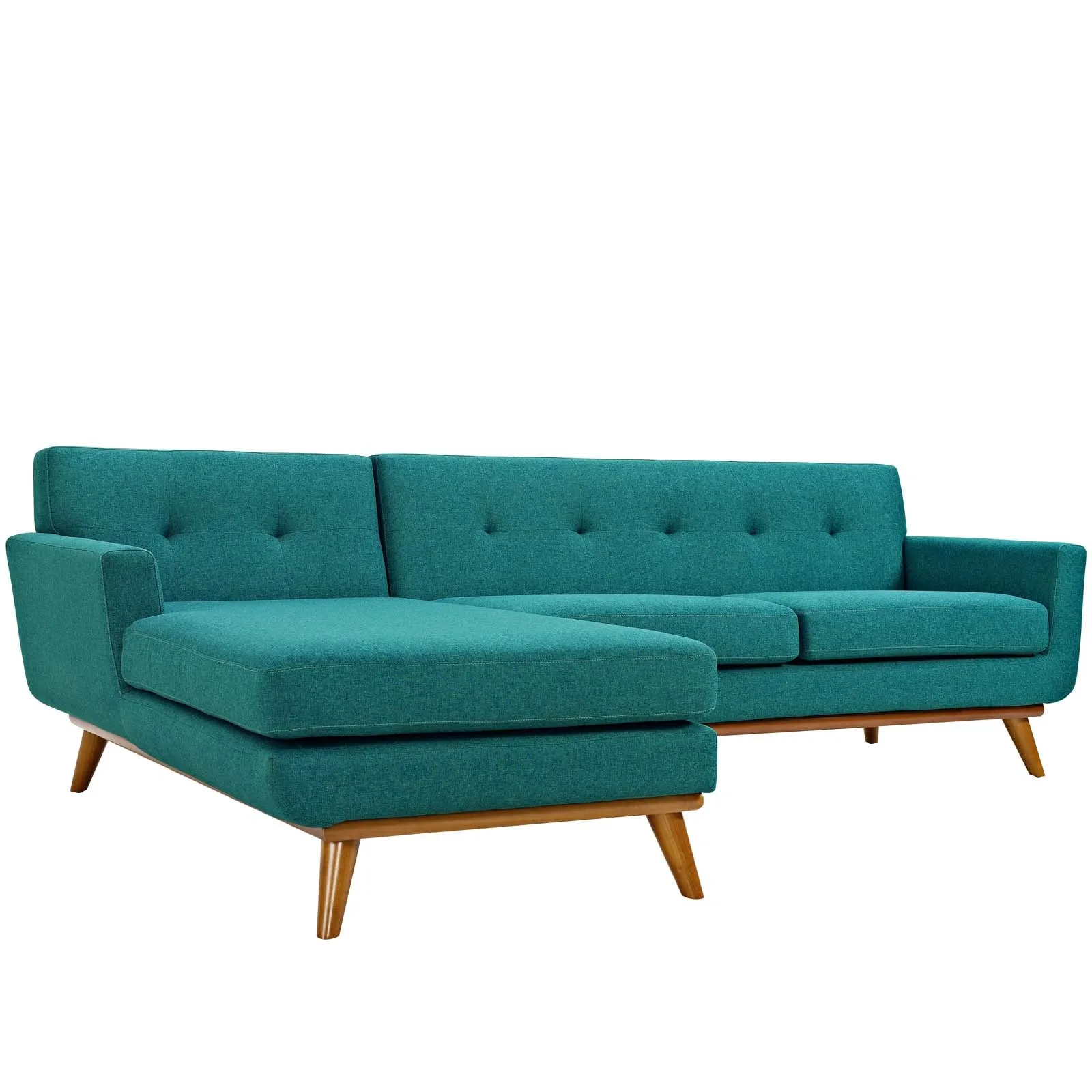 Engage Left-Facing Upholstered Fabric Sectional Sofa