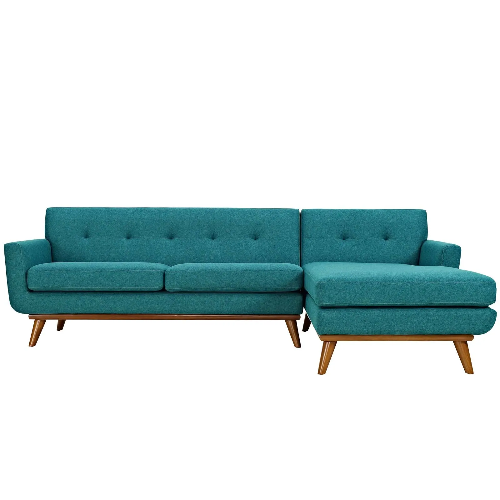 Engage Right-Facing Upholstered Fabric Sectional Sofa