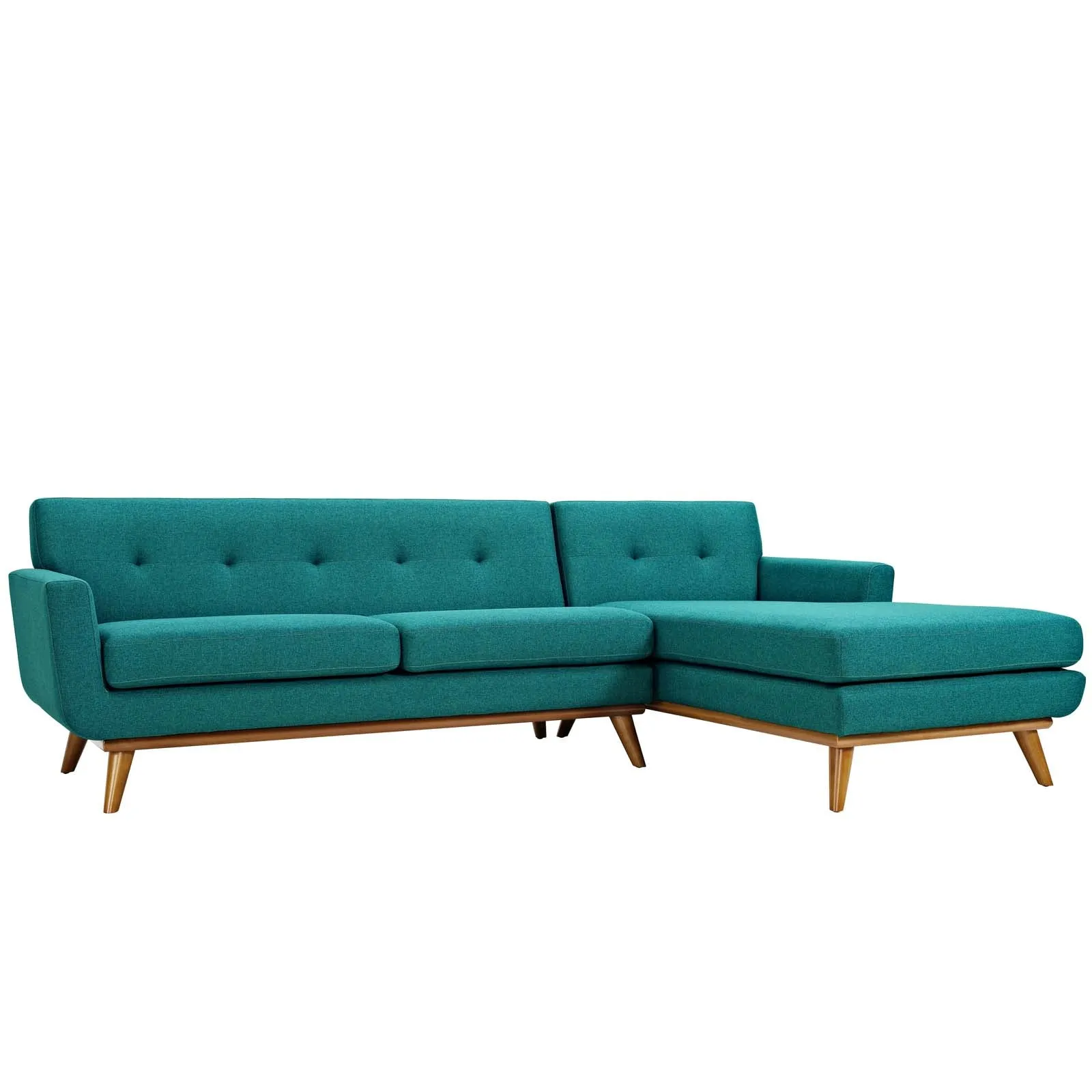 Engage Right-Facing Upholstered Fabric Sectional Sofa