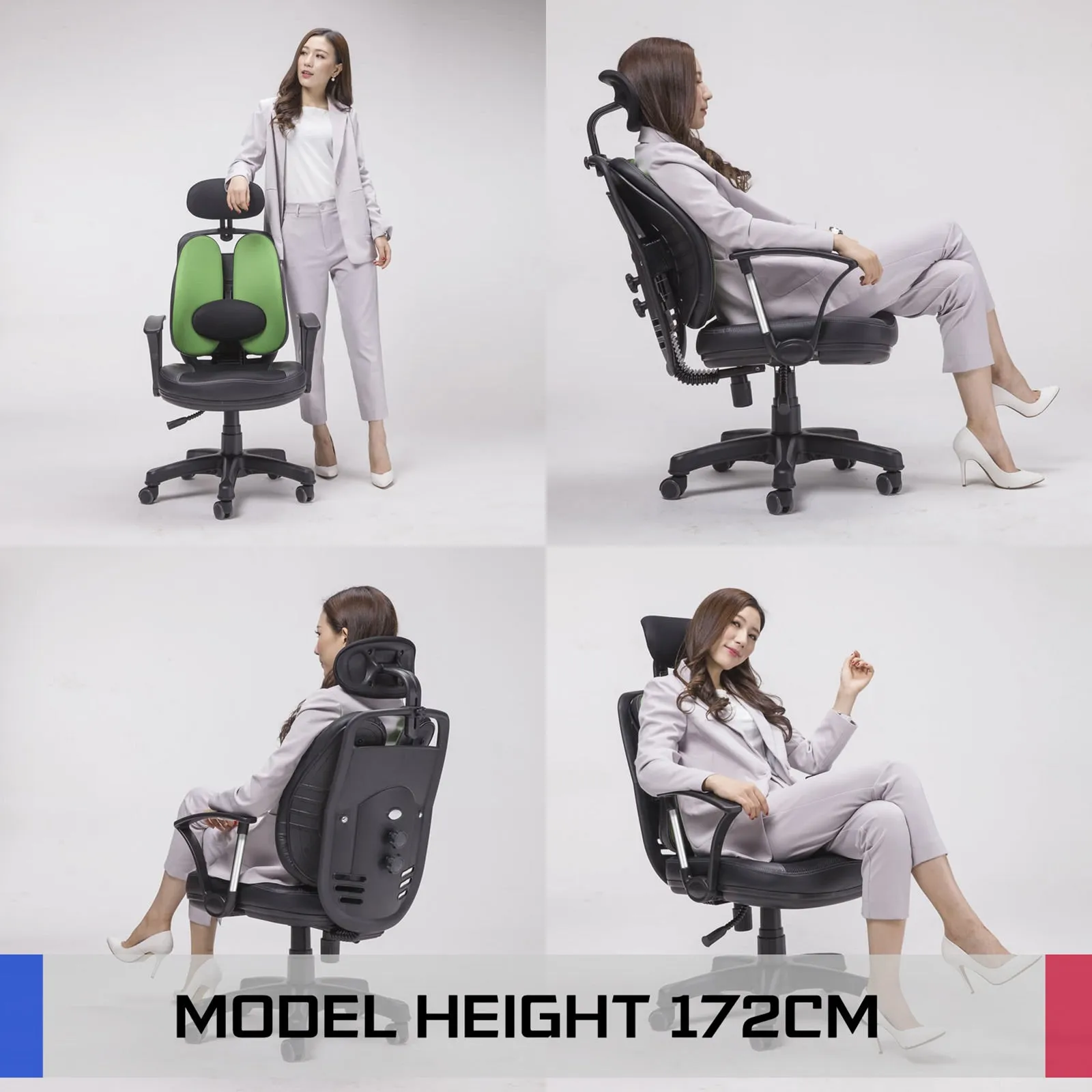 Ergonomic Computer Gaming Chair, Adjustable, Lumbar Support