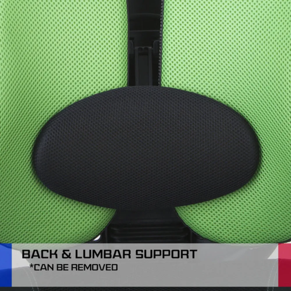 Ergonomic Computer Gaming Chair, Adjustable, Lumbar Support