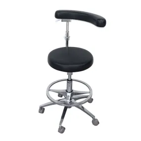 Ergonomic Dental Medical Stool with 360 Degree Rotation Armrest & Footrest