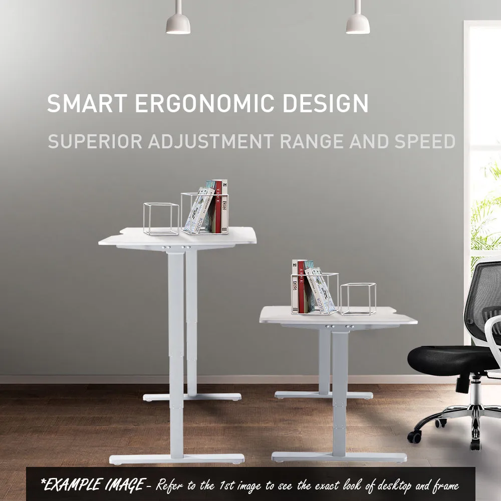 Ergonomic Electric Height Adjustable Standing Desk, 160x75cm, Dual Motor, 120kg Load, FORTIA