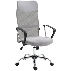 Ergonomic Office Chair Mesh Chair with Adjustable Height Tilt Function Grey