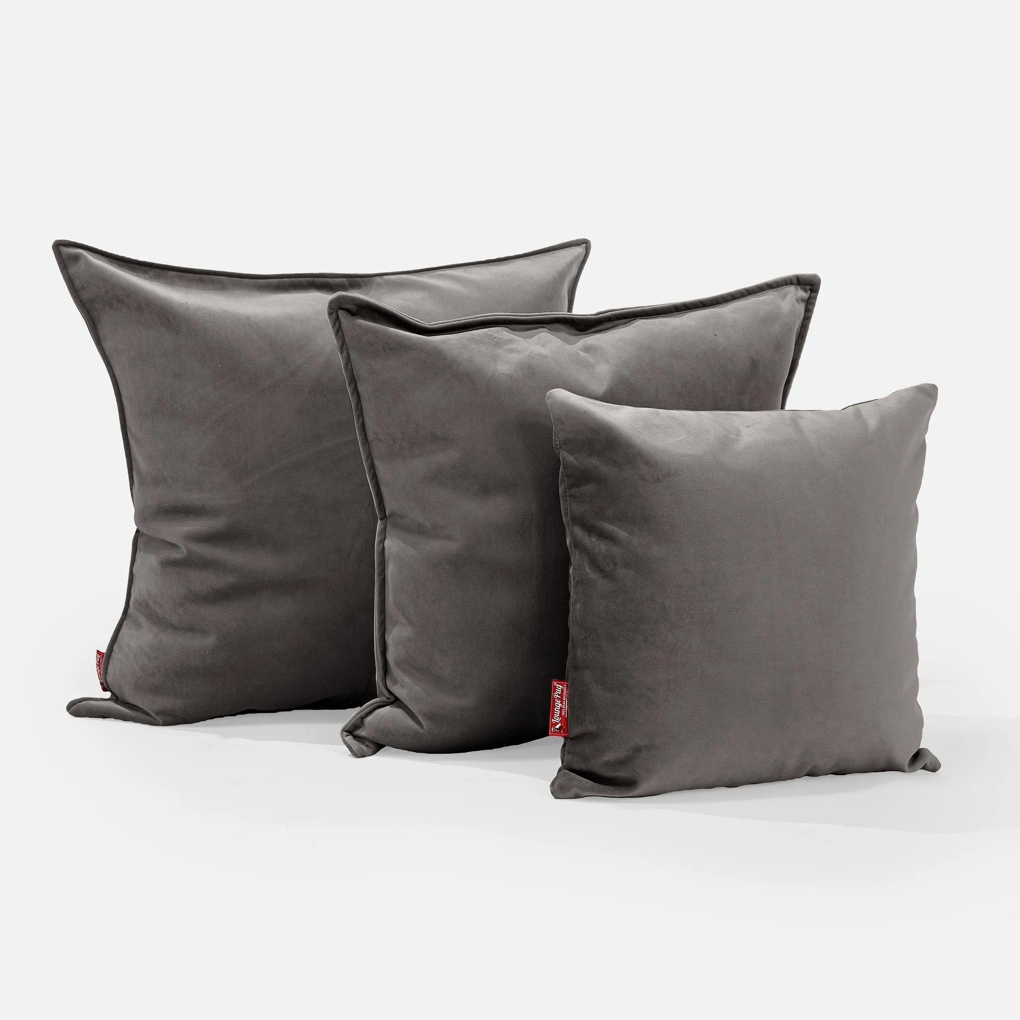 Extra Large Throw Pillow Cover 70 x 70cm - Velvet Graphite Grey