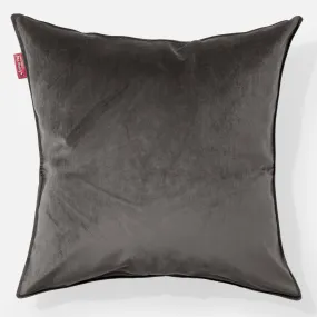 Extra Large Throw Pillow Cover 70 x 70cm - Velvet Graphite Grey