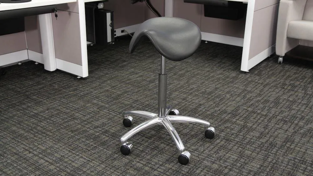 Finest Quality Sit-Stand Saddle Chair  with Back Rest for Better Posture