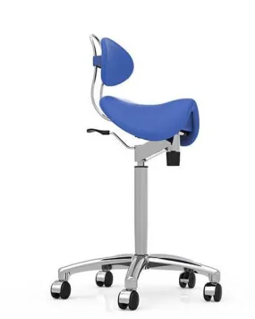 Finest Quality Sit-Stand Saddle Chair  with Back Rest for Better Posture