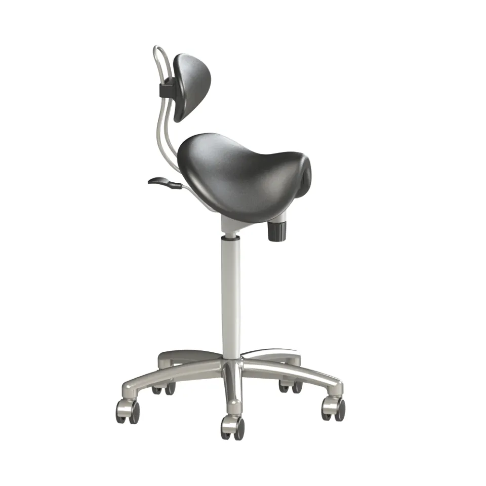 Finest Quality Sit-Stand Saddle Chair  with Back Rest for Better Posture