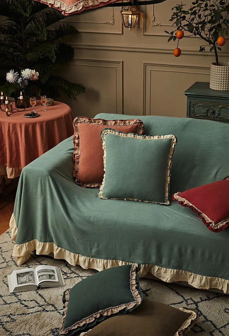 Germaine Ruffle Throw Cushion