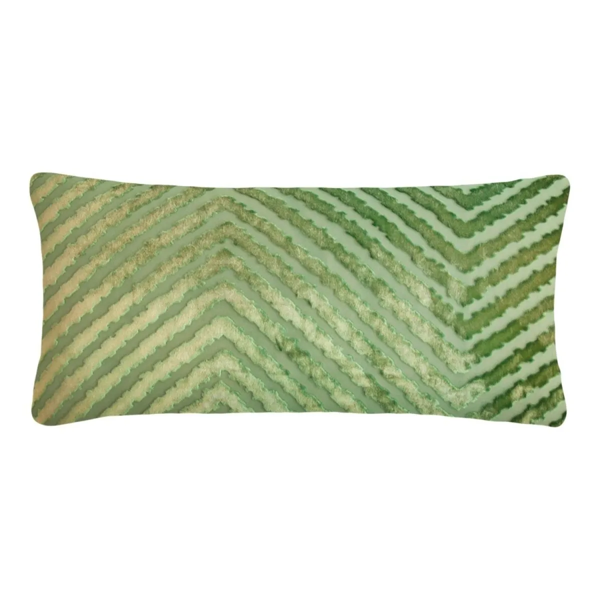 Grass Chevron Velvet Pillows by Kevin O'Brien Studio