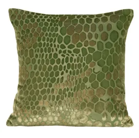 Grass Snakeskin Velvet Pillows by Kevin O'Brien Studio