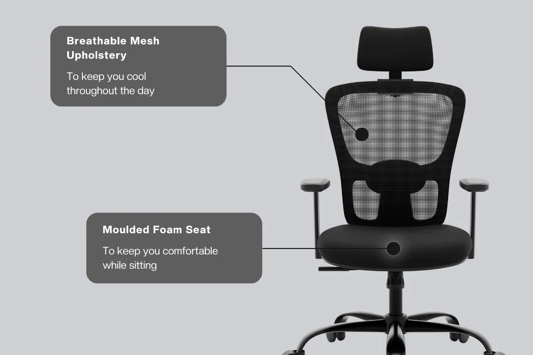 Green Soul Renewed Jupiter Echo High Back Mesh Office Chair