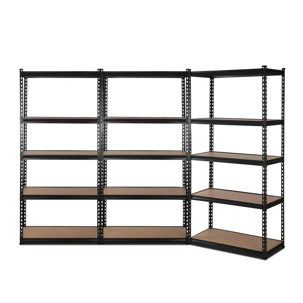 Heavy-Duty Adjustable 5-Tier Garage Shelving Set of 3 - Giantz