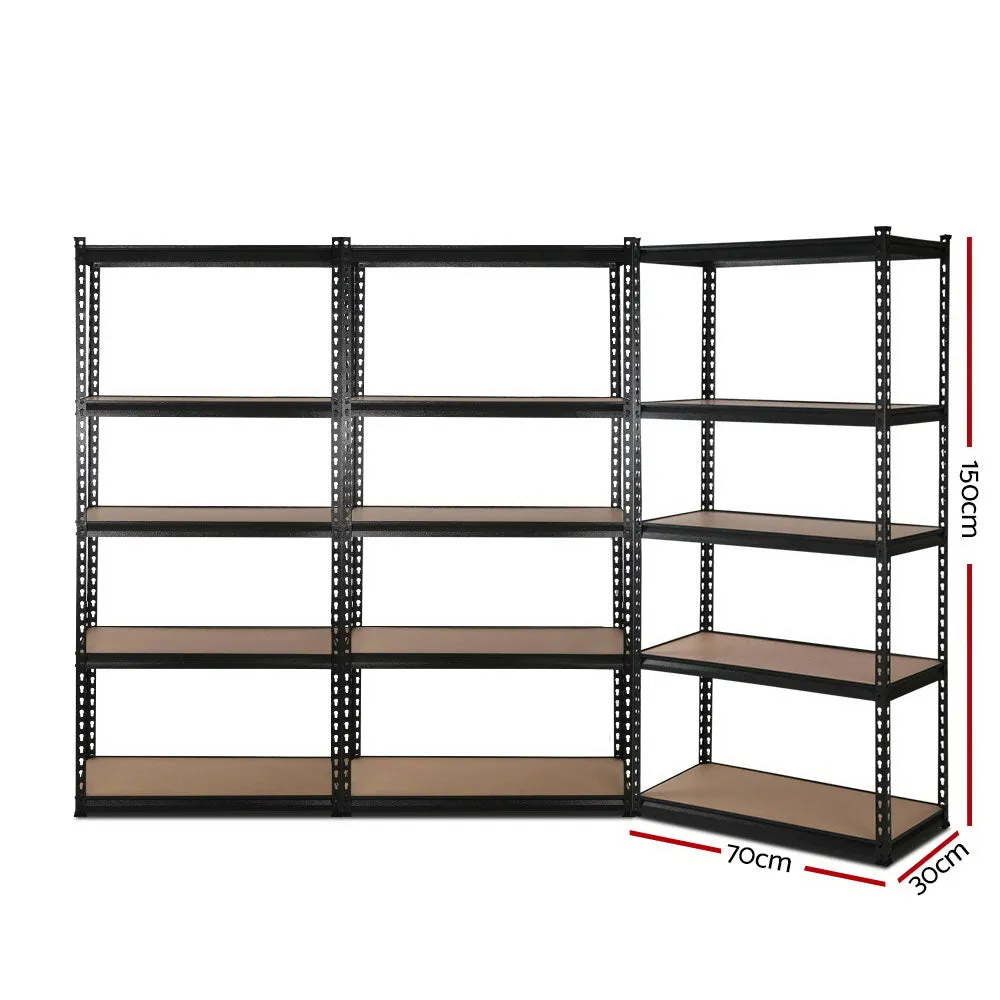 Heavy-Duty Adjustable Steel Storage Racks 3x 5-Tier - Giantz