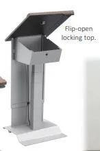 Height Adjustable Podium LEX28 Metal Electric Lift- FREE SHIPPING!