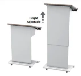 Height Adjustable Podium LEX28 Metal Electric Lift- FREE SHIPPING!