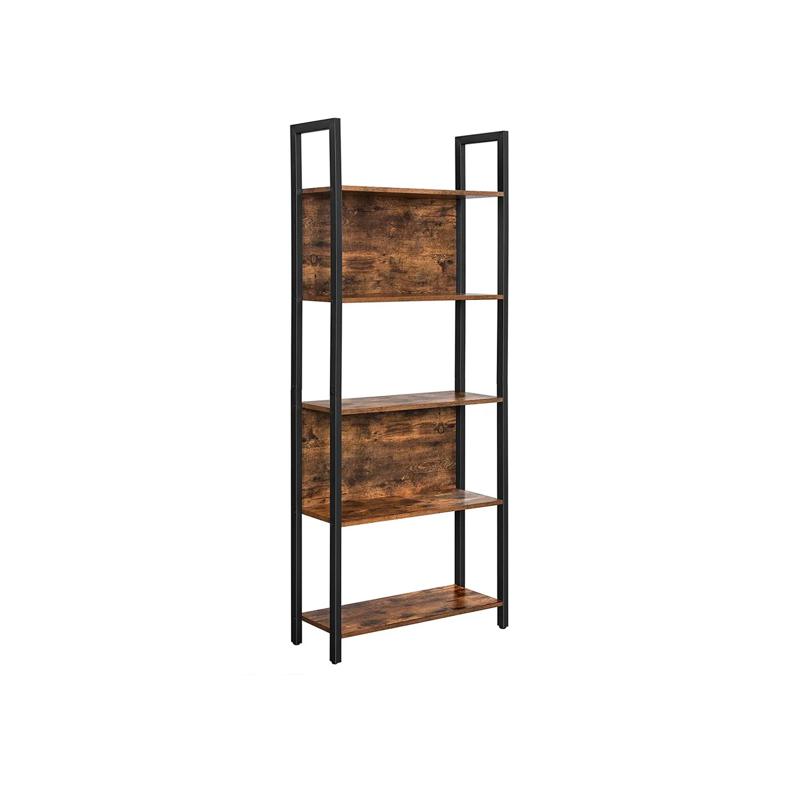 Industrial 5-Tier Bookshelf