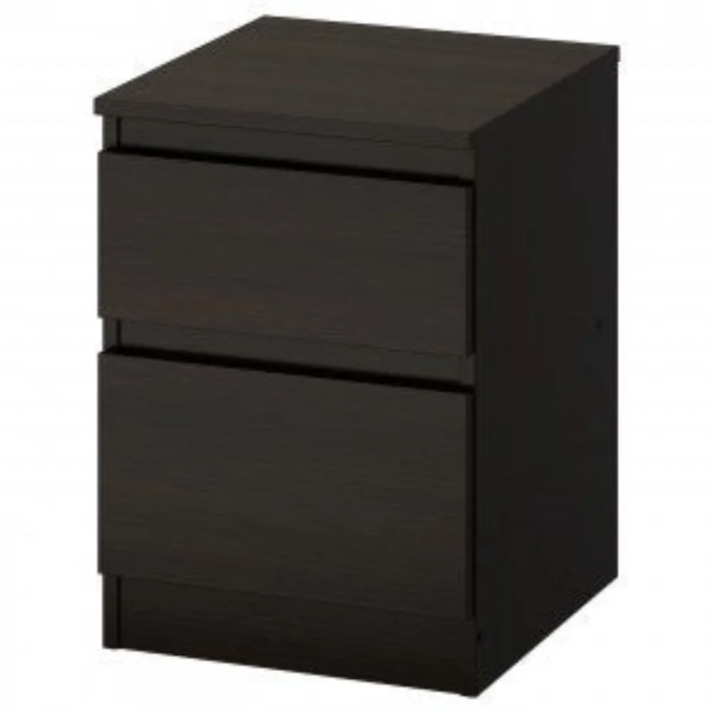 Kelix Engineered Wood Wenge Finish Bedside Table