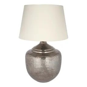 Large silver lamp