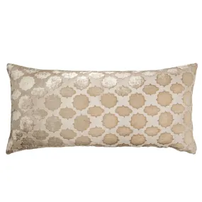 Latte Mod Fretwork Pillow by Kevin O'Brien Studio