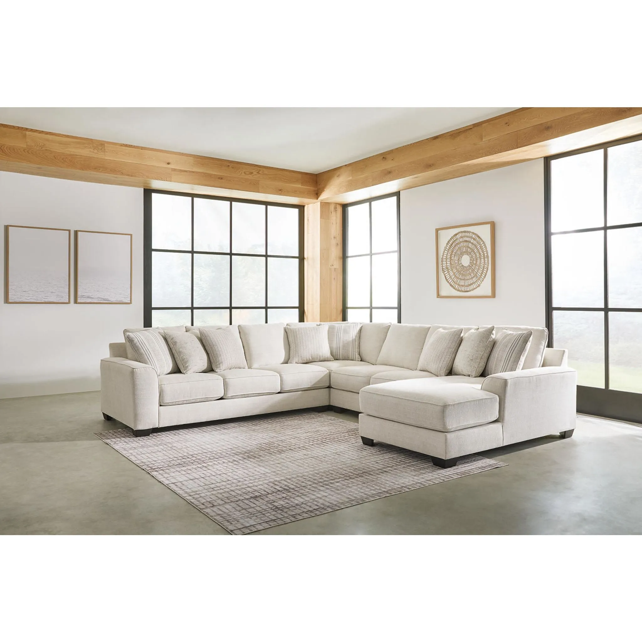 Lerenza-Exclusive 4 Piece Sectional with Chaise