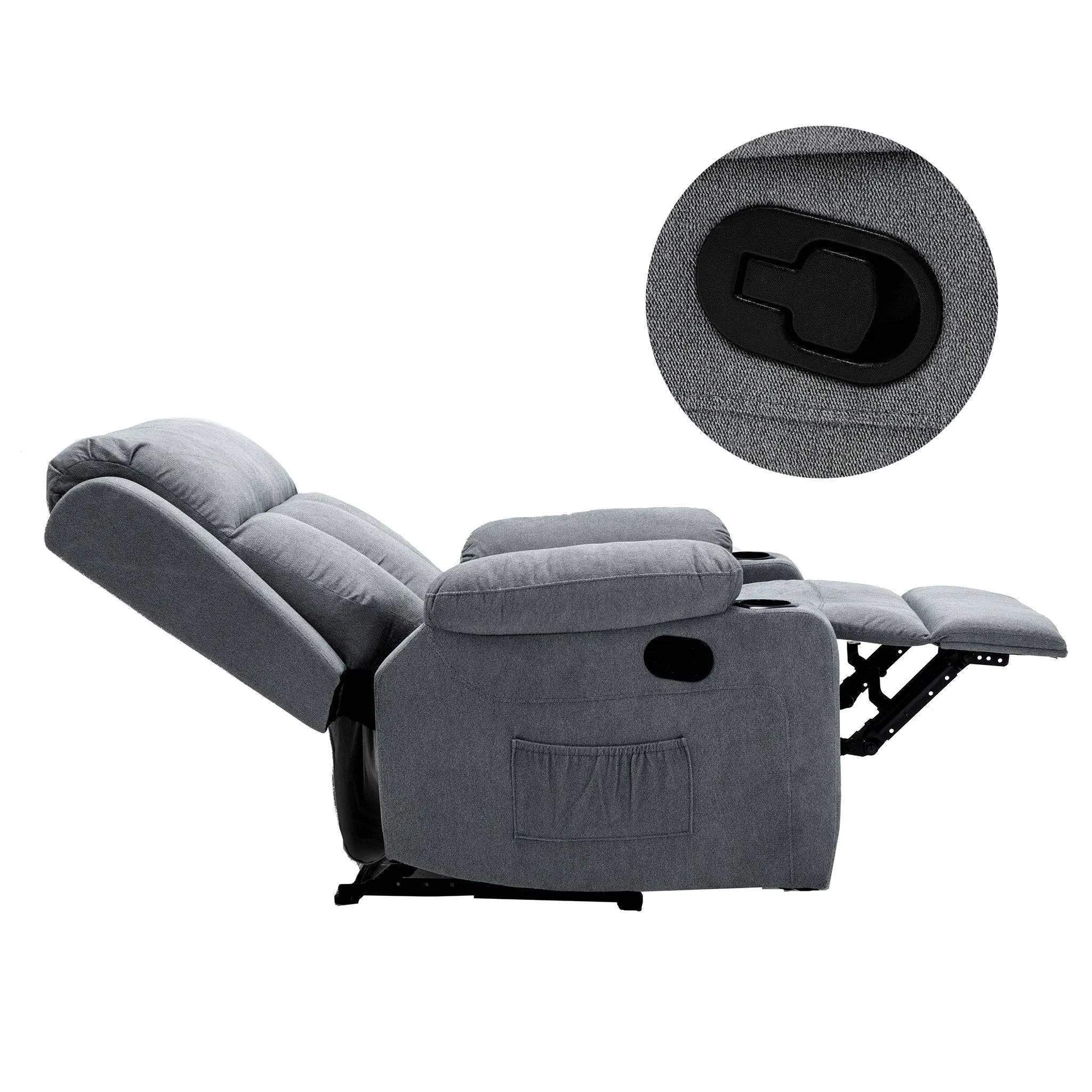 Lexi Recliner armchair - Grey - CR-2032