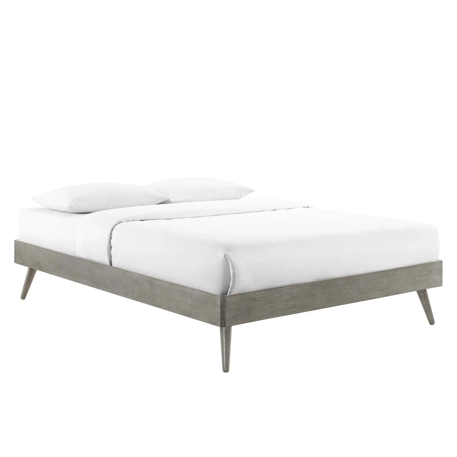 Margo Queen Wood Platform Bed Frame Gray MOD-6230-GRY