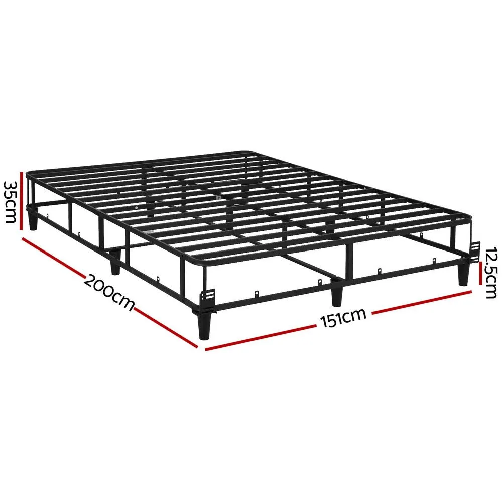 Mason Queen Bed Frame Base Grey