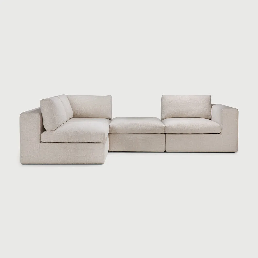 Mellow Sofa Footstool - Ivory