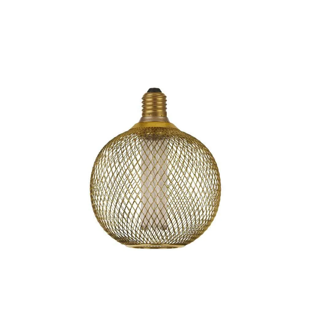 Mesh Globe Lamp - Gold